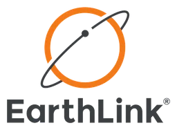 Earthlink logo, horizontal version, on a transparent background