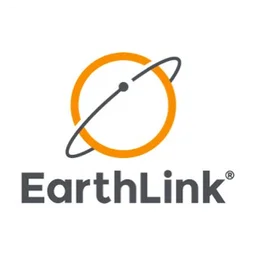 Earthlink logo, white icon version, on a transparent background