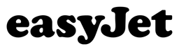 Logo da Easyjet, versão logotipo preto, em fundo transparente