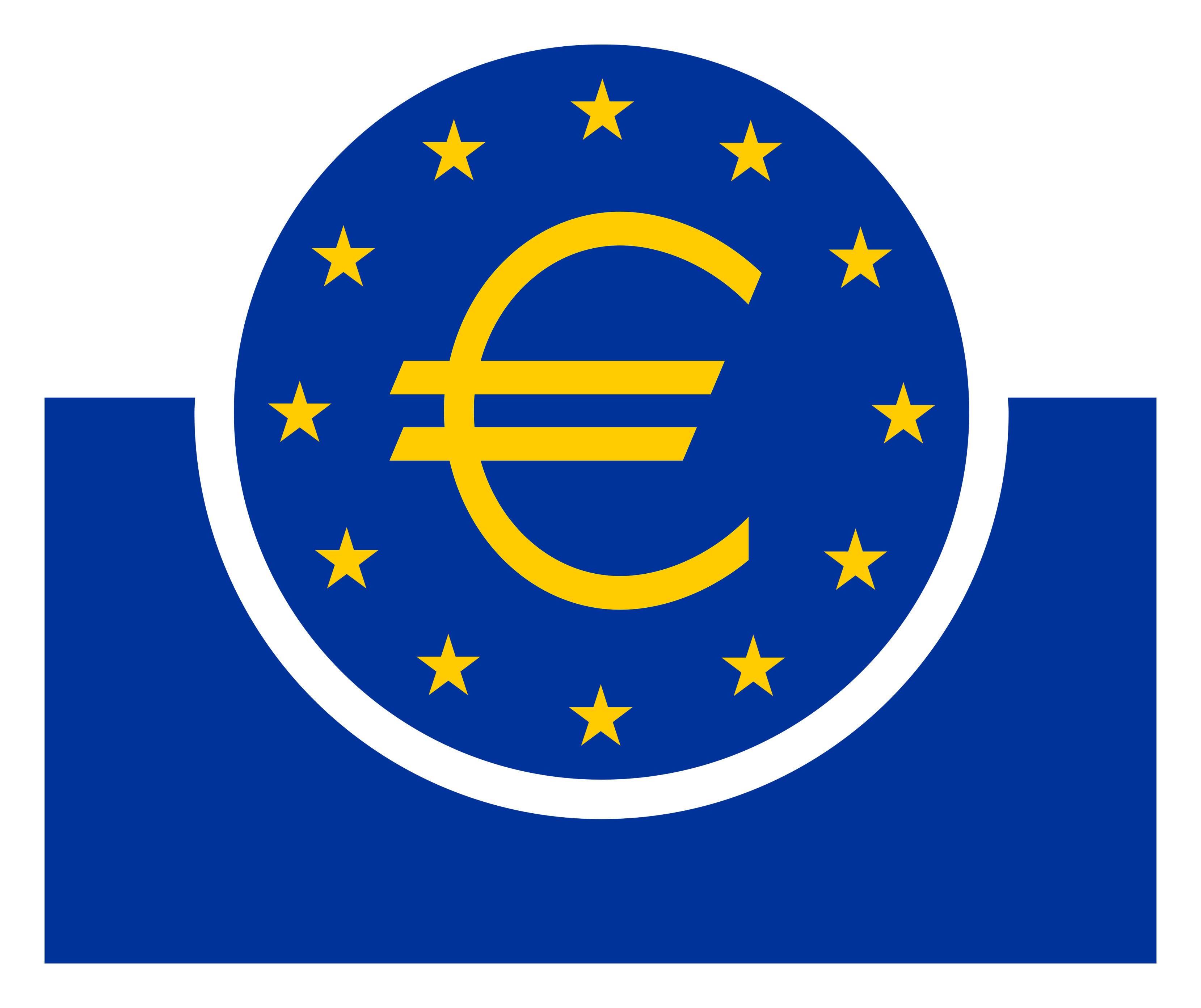 Ecb logo on a transparent background