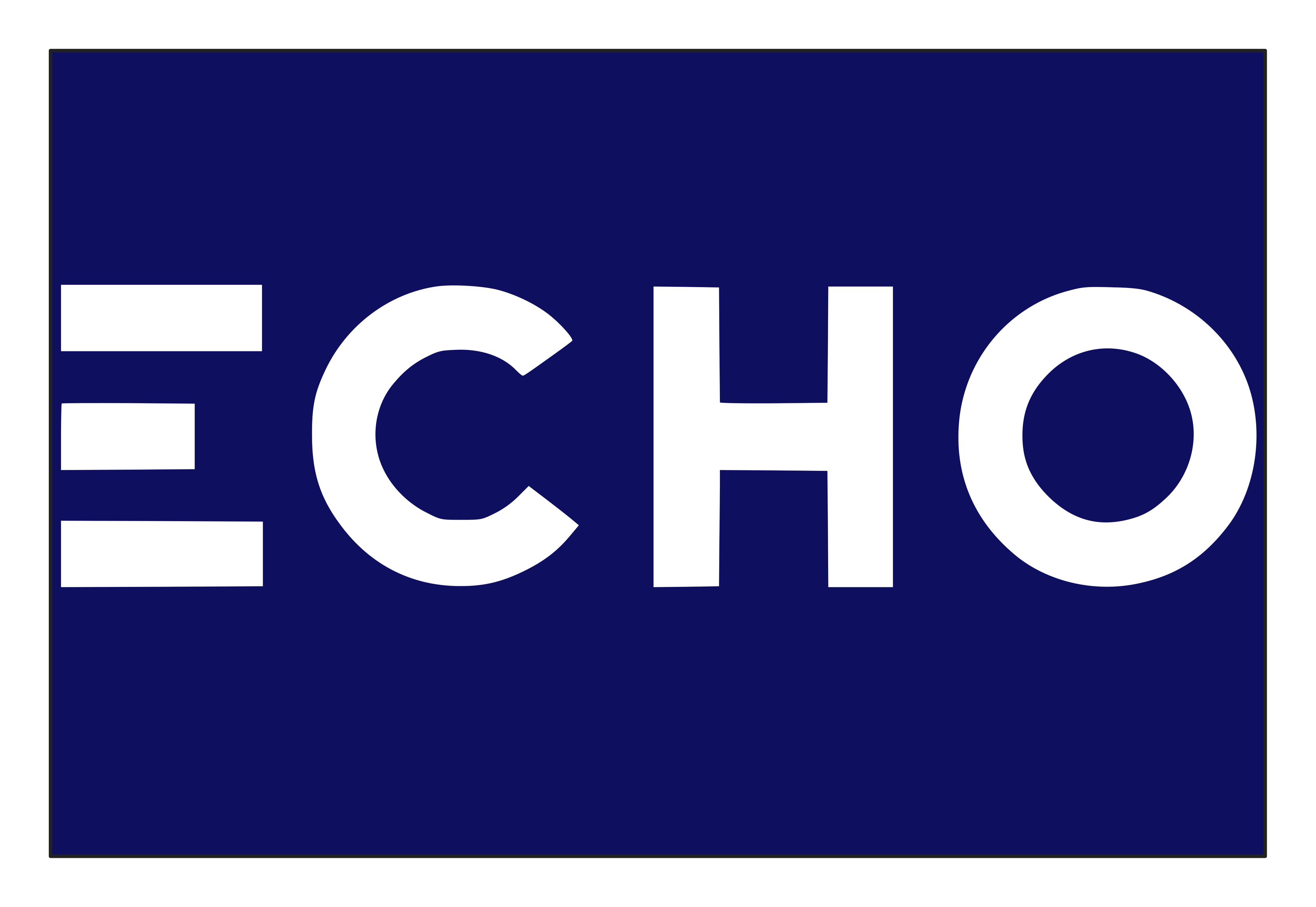 Echo TV logo on a transparent background