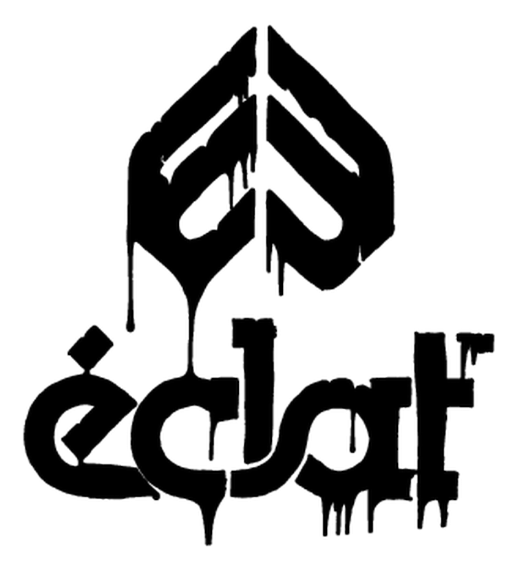 Eclat logo, black icon version, on a transparent background