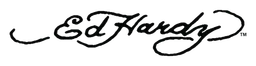 Ed Hardy logo, black wordmark version, on a transparent background