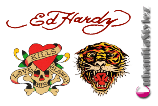Ed Hardy logo on a transparent background