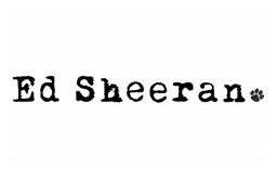 Ed Sheeran logo, black wordmark version, on a transparent background