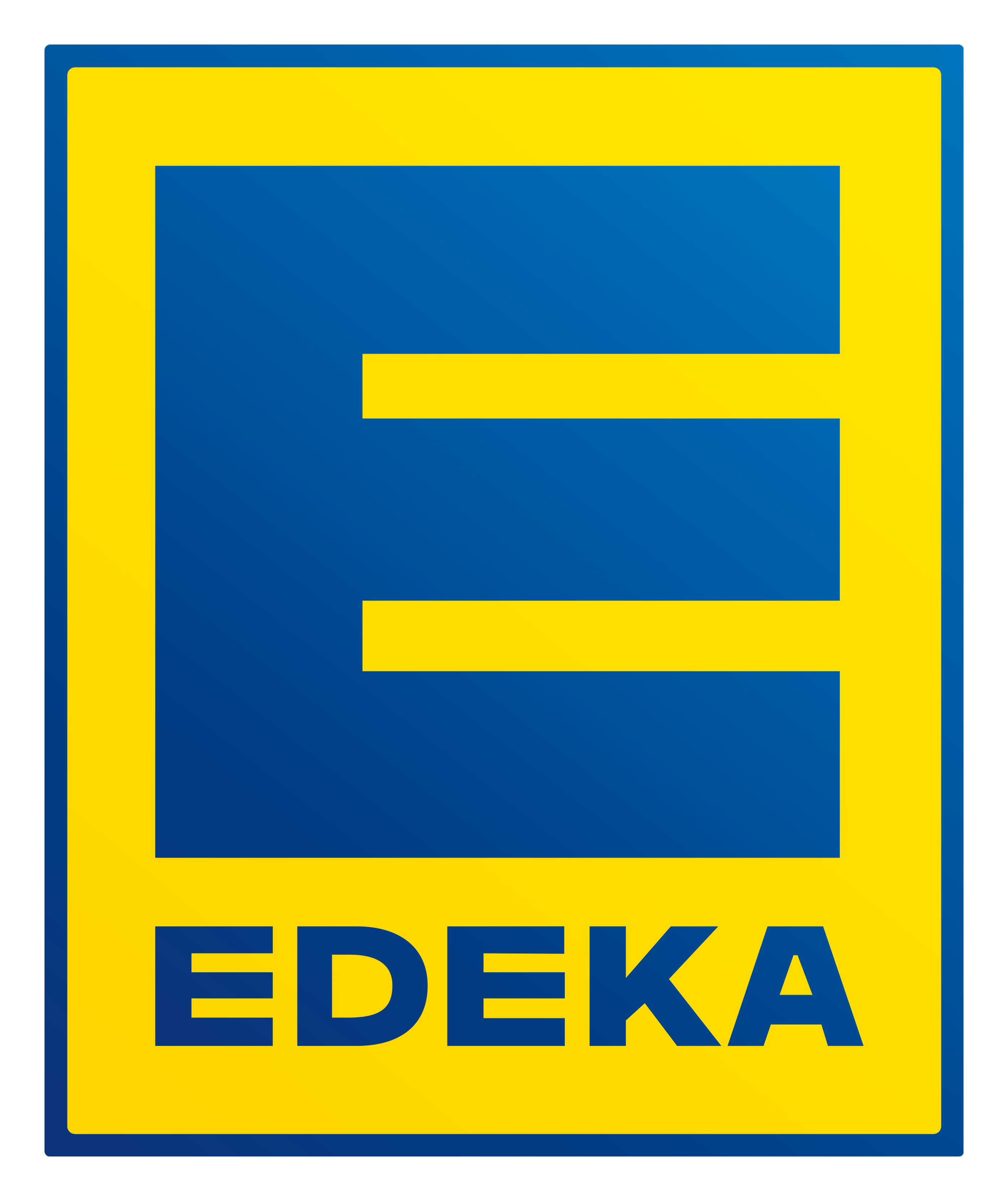Edeka logo on a transparent background