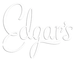 Edgars logo, white version, on a transparent background
