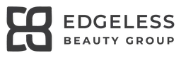Edgeless logo, black wordmark version, on a transparent background