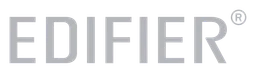 Edifier logo, monochrome wordmark version, on a transparent background
