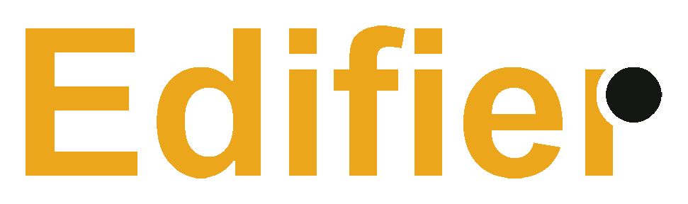 Edifier logo on a transparent background