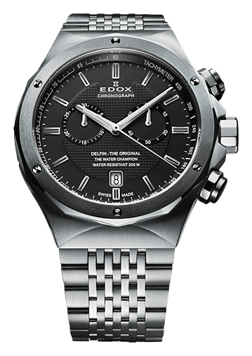 Edox logo, monochrome version, on a transparent background