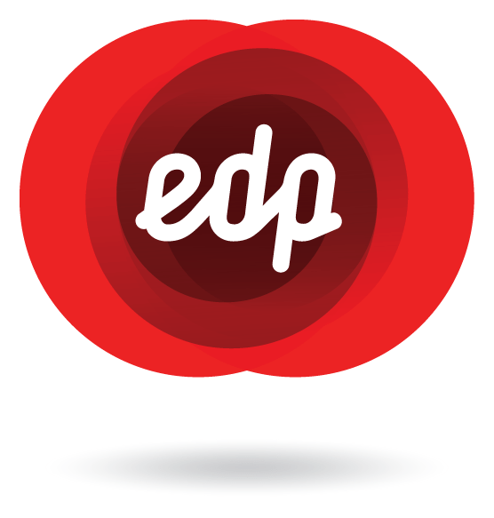 Edp logo, icon version, on a transparent background