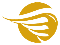 Egretia logo, horizontal version, on a transparent background