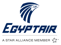 Egyptair Logo, Variante horizontal, auf transparentem Hintergrund