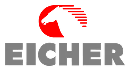 Eicher logo, horizontal version, on a transparent background