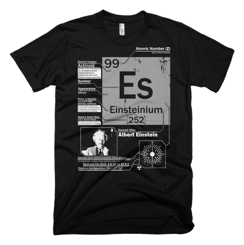 Einsteinium Logo, Variante Icon schwarz, auf transparentem Hintergrund