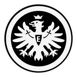 Eintracht logo, monochrome icon version, on a transparent background