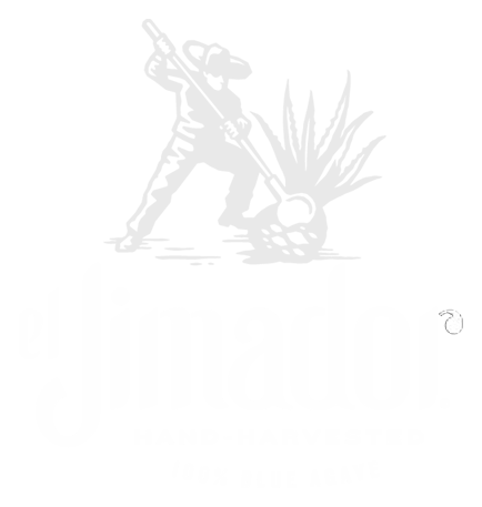 El Jimador Logo, Variante Icon weiß, auf transparentem Hintergrund