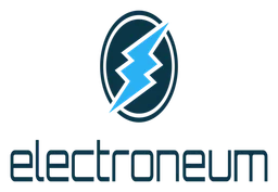 Electroneum logo, horizontal version, on a transparent background