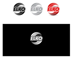 Elko logo, black version, on a transparent background