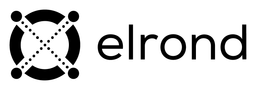 Elrond Egld logo, black wordmark version, on a transparent background