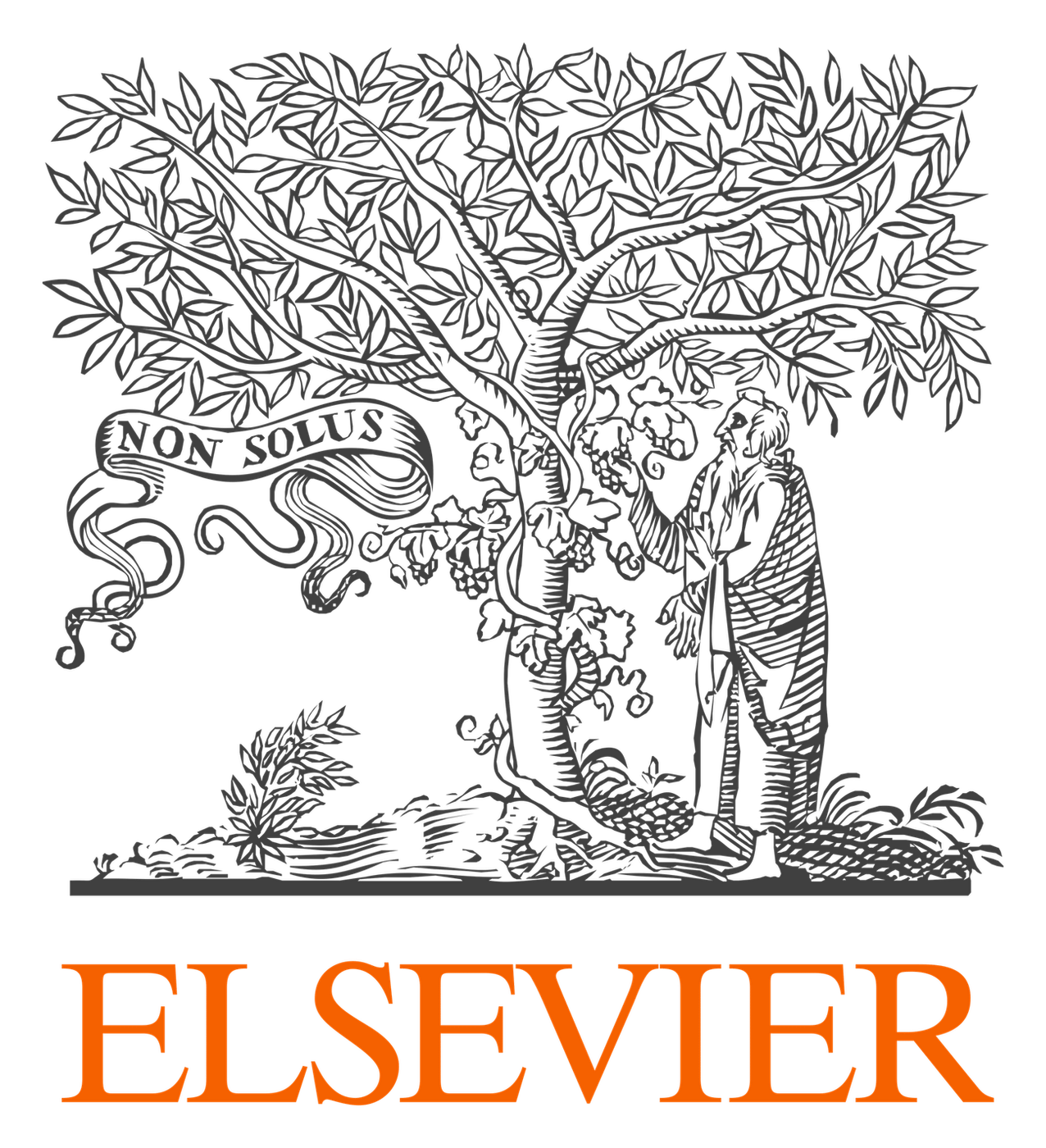 Elsevier logo on a transparent background