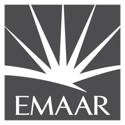 Emaar logo, monochrome icon version, on a transparent background