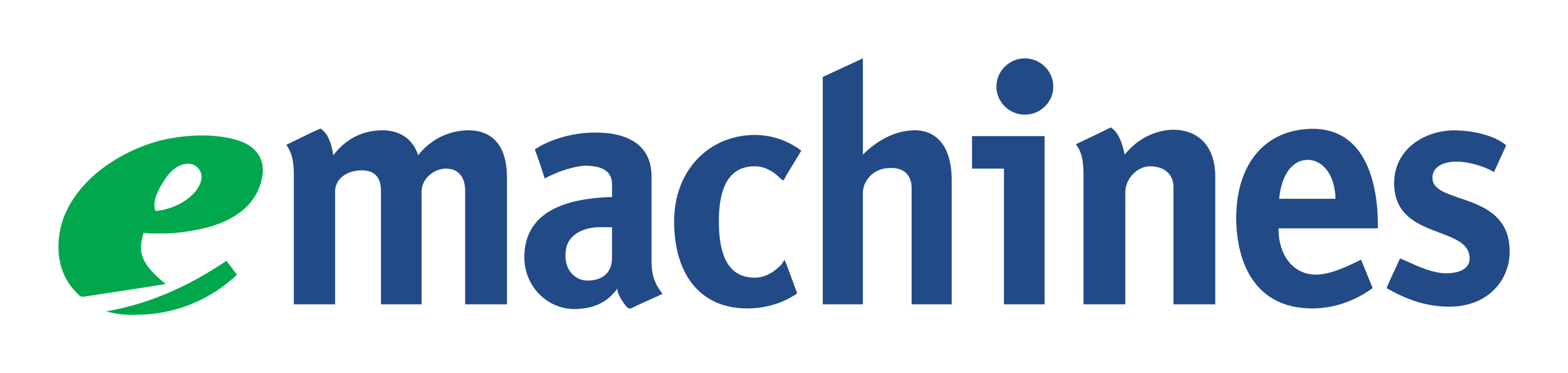 Emachines logo on a transparent background
