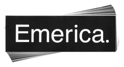Emerica logo, black version, on a transparent background