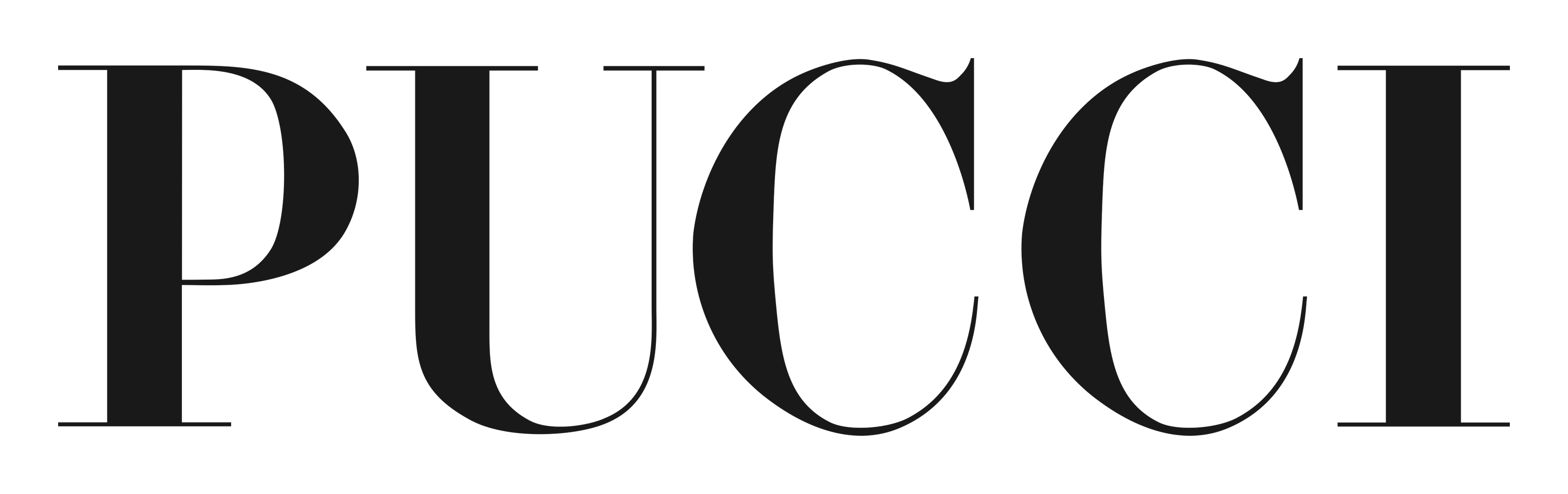 Emilio Pucci logo on a transparent background