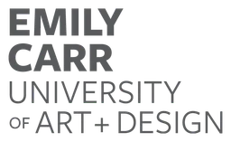 Logo da Emily Carr, versão monocromático, em fundo transparente