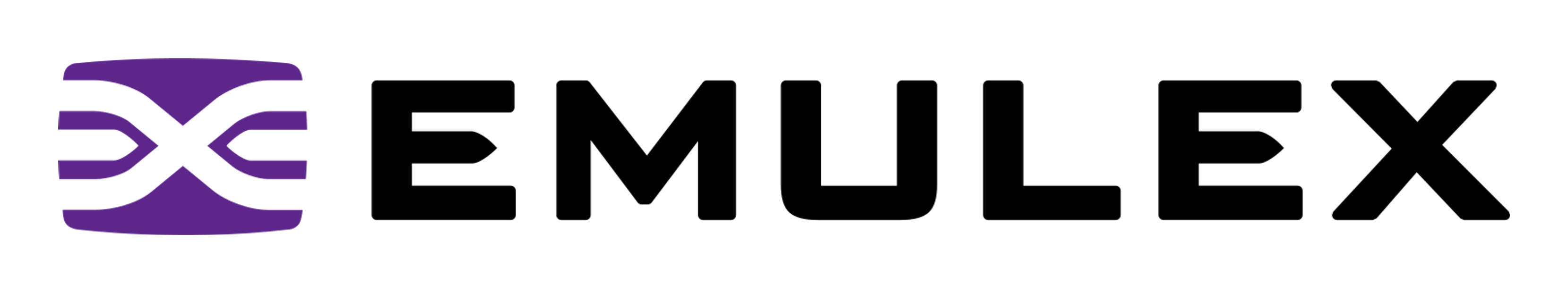 Emulex logo on a transparent background