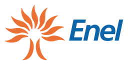 Enel logo, horizontal version, on a transparent background