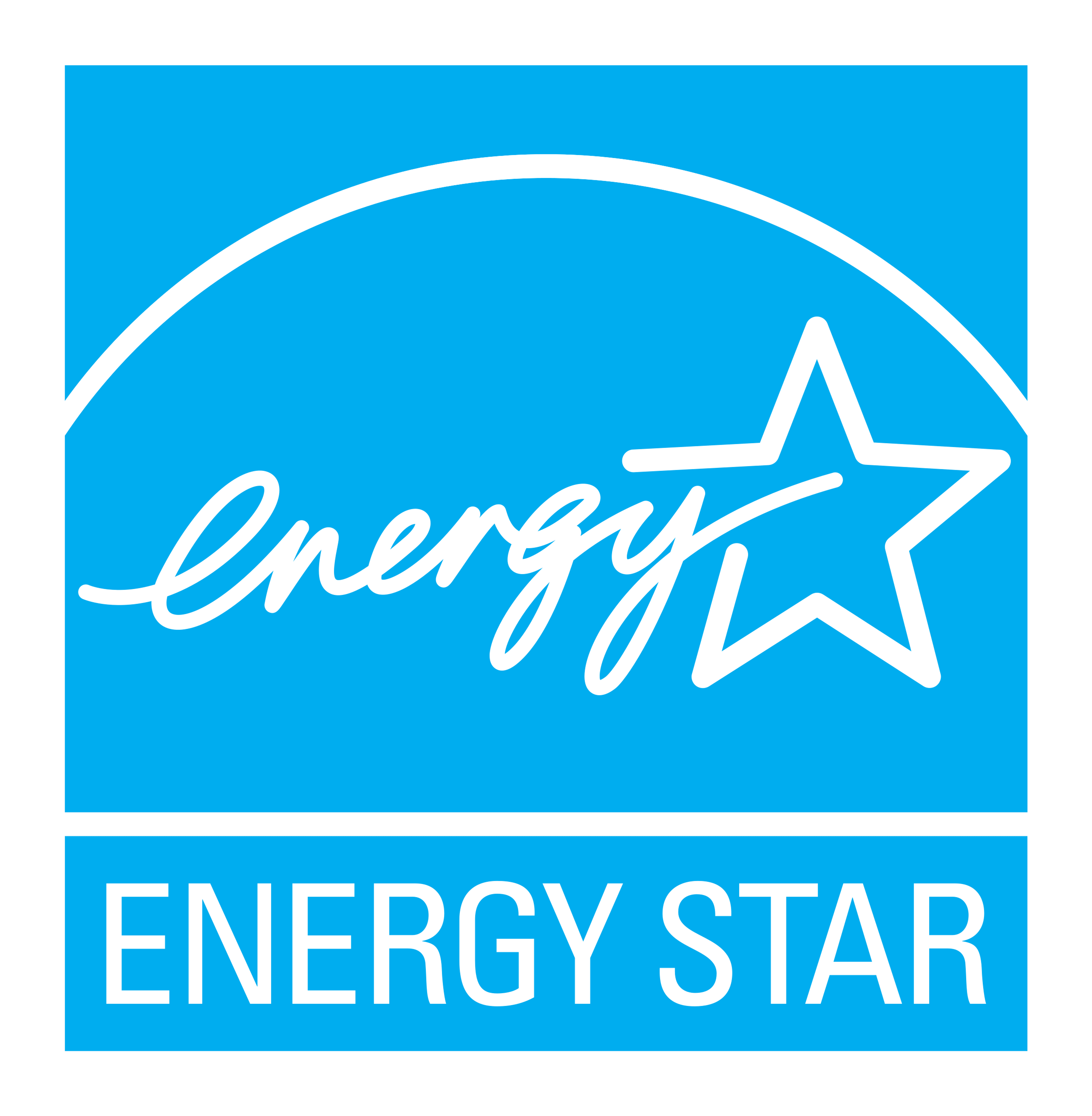 Energy Star logo on a transparent background