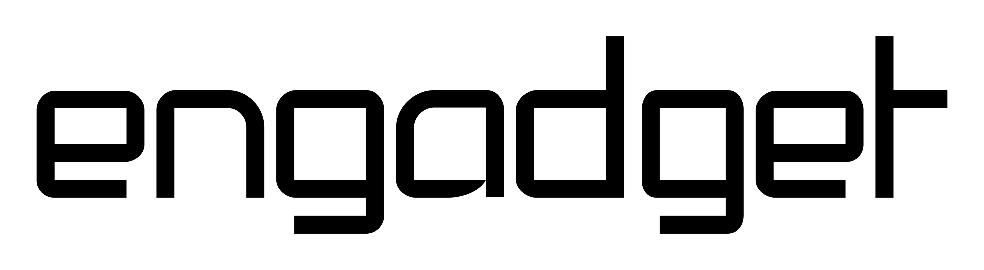 Engadget logo on a transparent background