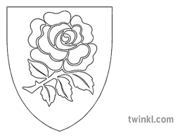 England Rugby logo, white version, on a transparent background