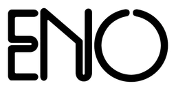 Eno logo, black version, on a transparent background