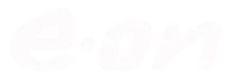 Eon logo, white wordmark version, on a transparent background