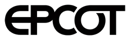 Epcot logo, black wordmark version, on a transparent background