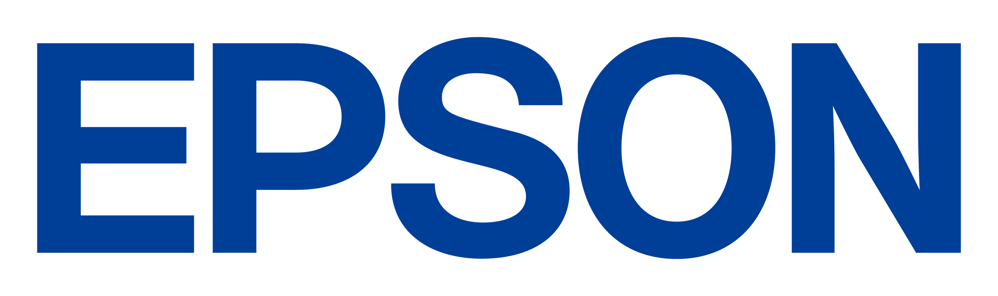 Epson logo on a transparent background