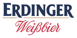 Erdinger logo, horizontal version, on a transparent background
