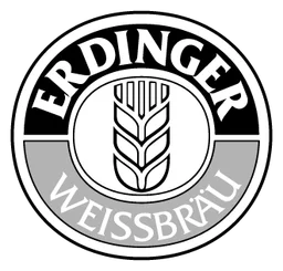 Erdinger logo, monochrome icon version, on a transparent background