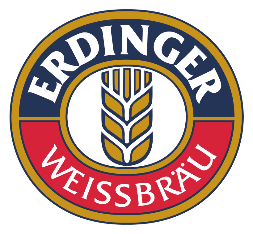 Erdinger logo on a transparent background