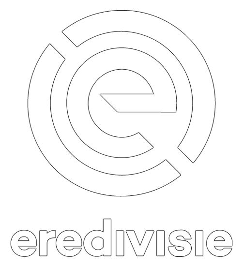 Eredivisie logo, white icon version, on a transparent background