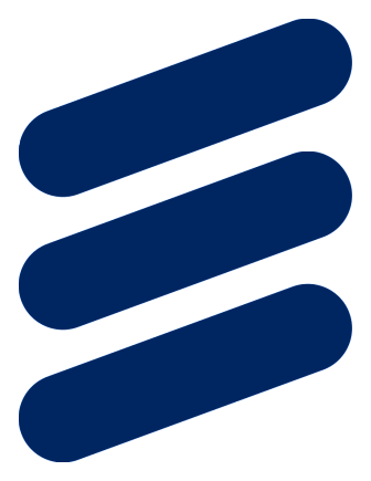 Ericsson logo, horizontal version, on a transparent background