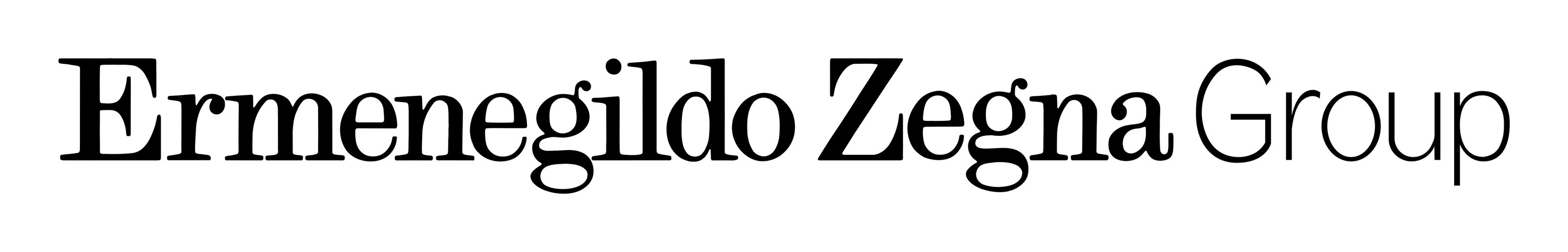 Ermenegildo Zegna logo on a transparent background