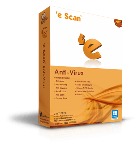 Escan Antivirus logo, icon version, on a transparent background