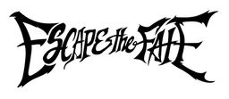 Logo da Escape the Fate, versão logotipo preto, em fundo transparente