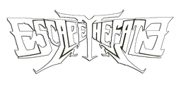 Logo da Escape the Fate, versão logotipo branco, em fundo transparente
