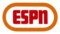 ESPN logo, horizontal version, on a transparent background